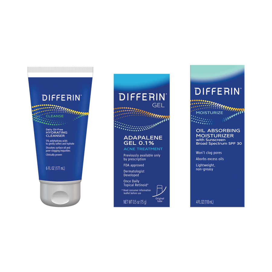 Differin 3-Piece Daily Routine Kit